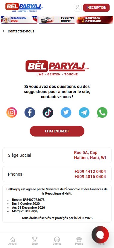 Kontak Belparyaj Cap-Haïtien